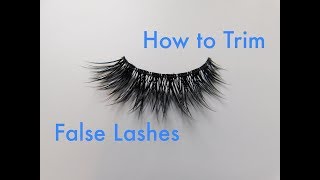 How to Trim False Lashes  Stephanie Ashcroft [upl. by Alick257]