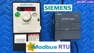 ATV312 Schneider quotModbus RTUquot Siemens S71200 Tutorial [upl. by Wallace236]