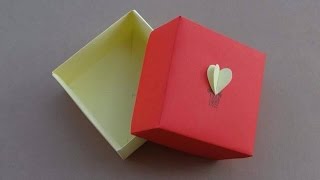 How to make Paper Gift Box in 2 min DIY Kako napraviti kutiju za poklon od papira za 2 minuta [upl. by Anatsirhc]