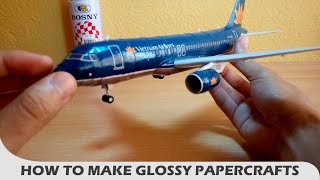 Tips for papercraft part 3  Glossy papercrafts [upl. by Ynnor]