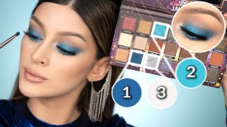 TUTORIAL DE MAQUILLAJE AZUL FACIL Y RAPIDO [upl. by Naicad]