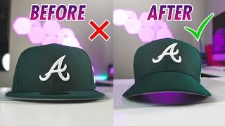 HOW TO CURVE THE BRIM OF YOUR HAT TUTORIAL [upl. by Nauqyaj]