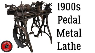 1900s Pedal Metal Lathe Restoration [upl. by Ylicis533]