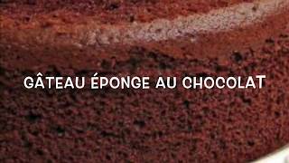 Gateau éponge au chocolat ultra moelleux [upl. by Tamiko]