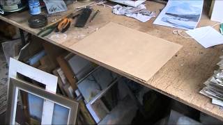 Preparing hardboard for painting Tutorial [upl. by Devondra496]