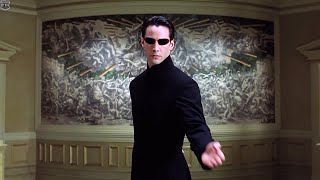 Neo vs Merovingian  The Matrix Reloaded IMAX [upl. by Tessi]