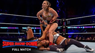 FULL MATCH  Ronda Rousey amp The Bella Twins vs The Riott Squad WWE Super ShowDown 2018 [upl. by Branca698]