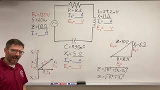 Series RLC Ohms Amps amp Volts [upl. by Initsed]