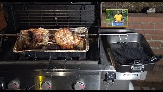 2 Rotisserie Turkey Breasts Weber Genesis II E310 Propane Gas Grill [upl. by Hserus]