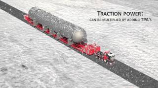 Mammoet animation of Trailer Power Assist TPA [upl. by Heddy]