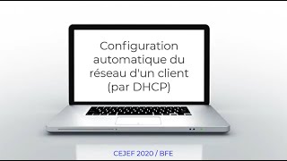 Configuration automatique client DHCP [upl. by Ariam]