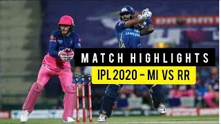 MI Vs RR IPL 2020 FULL MATCH HIGHLIGHTS [upl. by Adnawuj]