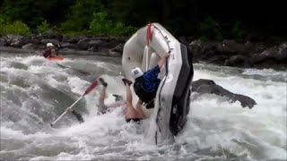 Whitewater Rafting Carnage on Ocoee River w Class IV Recirculating Swims [upl. by Boucher]