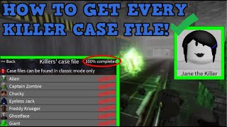 How To Get All Killer Case Files Roblox Survive And Kill The Killers In Area 51 [upl. by Pantin38]