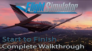 Microsoft Flight Simulator 2020  Start to Finish  Installation  Tips  Liveries  Settings [upl. by Quarta]