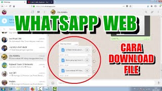 Cara download File Dokumen di WA WEB [upl. by Jeconiah427]