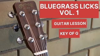 Bluegrass Licks Vol 1 Guitar Lesson [upl. by Salita]