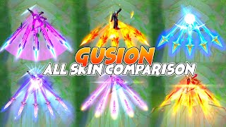 Gusion All Skin MLBB Comparison 2022 Edition [upl. by Ferdinand]