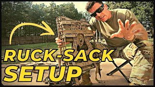 How to Assemble Your Army Rucksack MOLLE 2 [upl. by Enyad]