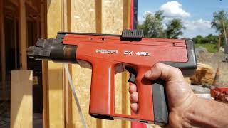 hilti dx450 powder actuated nail gun [upl. by Oilcareh]