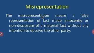 Misrepresentation [upl. by Maire]