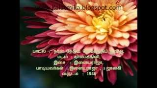 Naan Thedum Sevvanthi Poovithu Tamil Karaoke For Male Singers [upl. by Kaczer]