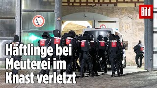 Gefängnismeuterei Polizei stürmt Knast in Thüringen  JVA Untermaßfeld [upl. by Anthia]