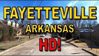 Fayetteville Arkansas in HD  Driving Tour [upl. by Kial120]