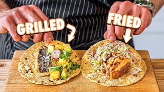 Perfect Homemade Fish Tacos Grilled Vs Fried [upl. by Ahsinrev]