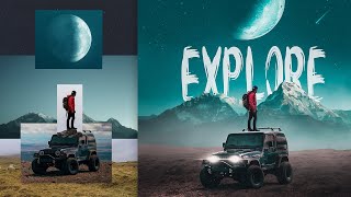 The Making of PhotoManipulation Explore  Photoshop Compositing Tutorial [upl. by Aneres158]