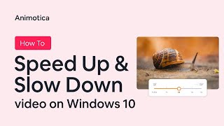 How To Change Video Speed Windows 10 Tutorial FREE amp EASY [upl. by Sivla]